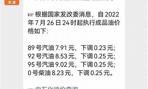 天津今日油价调整最新消息价格最新消息_今天天津油价多少